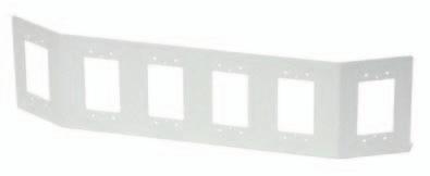 cutout. H8-200-22 Triple gang adapter plate.