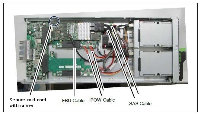 APP0315020 C.17.2 Installing the SAS Array Controller Card only into Slot#1 (1) Confirm the jumper setting of BP Board#0 and #1. See Figure C.15.2-1. Figure C.15.2-1 (2) Installing the FBU and TFM module if flash backup unit is used.