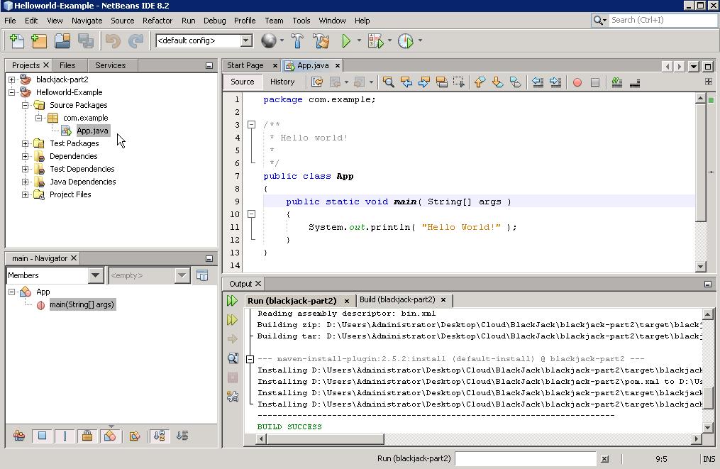 app executable class, and review the code. 6.