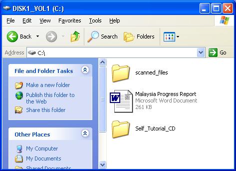 4. Make a folder named Self_Tutorial_CD on C drive. Copy [Module] folder (on CD-ROM) into the [Self_Tutorial_CD] folder. 5.