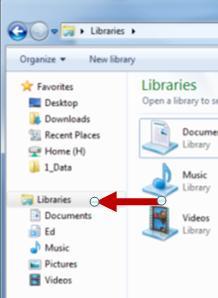 Libraries It allows the End User to setup a library of folders at one