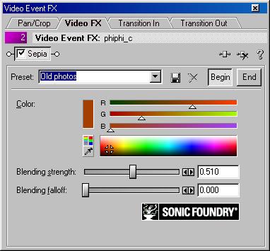 This opens the Video Event FX dialog. 2. Click the name of the effect that you want to remove. 3. Click the Remove Selected Plug-In button.