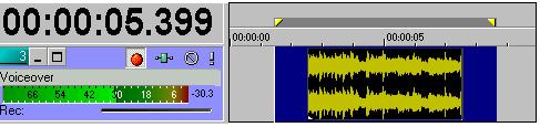 80 3. Click the Record button ( ) to begin recording. VideoFactory will display the event s waveform as you record. 4.