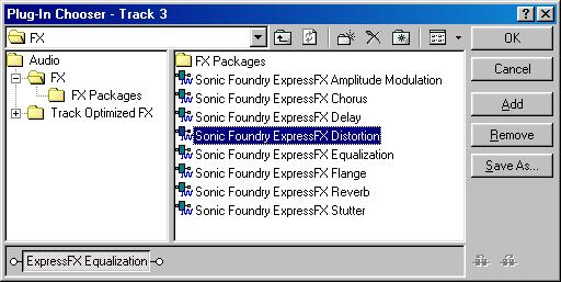 84 2. On the Track FX dialog, click the Edit Plug-in Chain button ( ). The Plug-in Chooser dialog will appear.