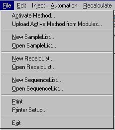 You may specify any number of Methods to be used in the SampleList.