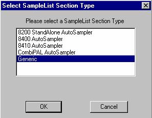 Editing or Creating a SampleList Choose either a New SampleList or Open an existing SampleList from the File menu... or by clicking on the New or Open Automation File button on the toolbar.