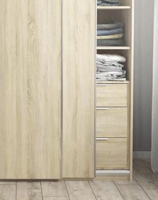Choose from a stand alone sliding wardrobe or from a range of walk in and built in units. All are designed to fit your space.