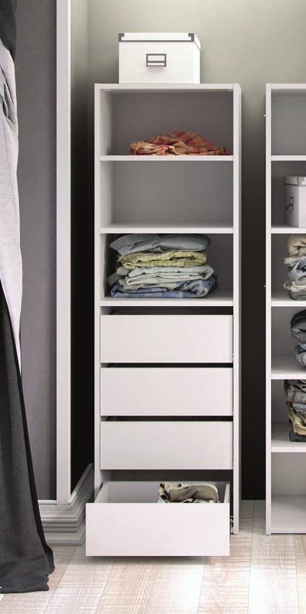 SHOPPING CHECK LIST UNITS CAN BE EASILY ASSEMBLED AND FITTED INTO YOUR WARDROBE CAVITY THE UNITS CAN BE STAND-ALONE STORAGE