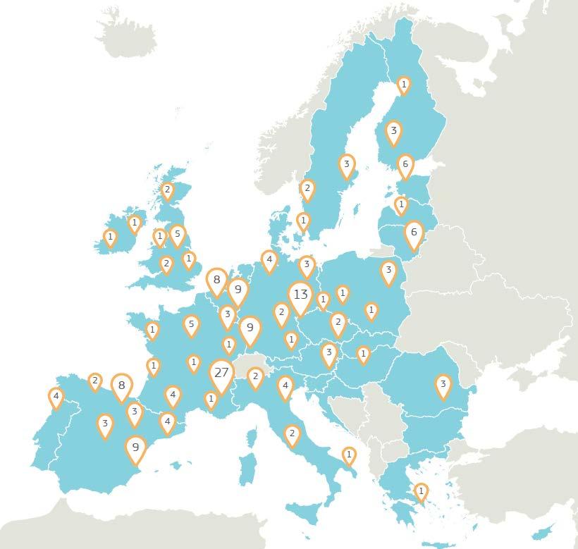 European KETs Technology Infrastructures providing services to SMEs (Sept 2015) Webtool online at https://ec.europa.