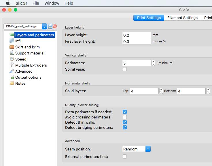 APPENDIX / 47 Configuring Slicing Settings for