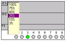 Using the Web Browser Interface Status Reporting Features Maximum Activity Indicator: As the bars in the graph area change height to reflect the level of network activity on the corresponding port,
