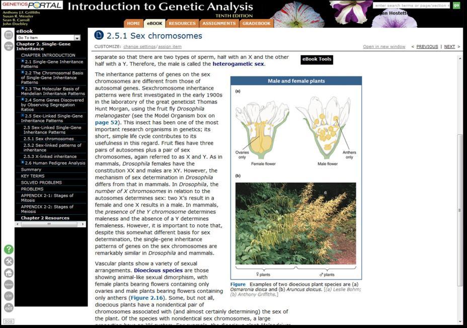 6 The GeneticsPortal ebook The GeneticsPortal ebook is a complete online version of Griffiths, Wessler, Carroll, and Doebley s Introduction to Genetic Analysis, tenth edition.