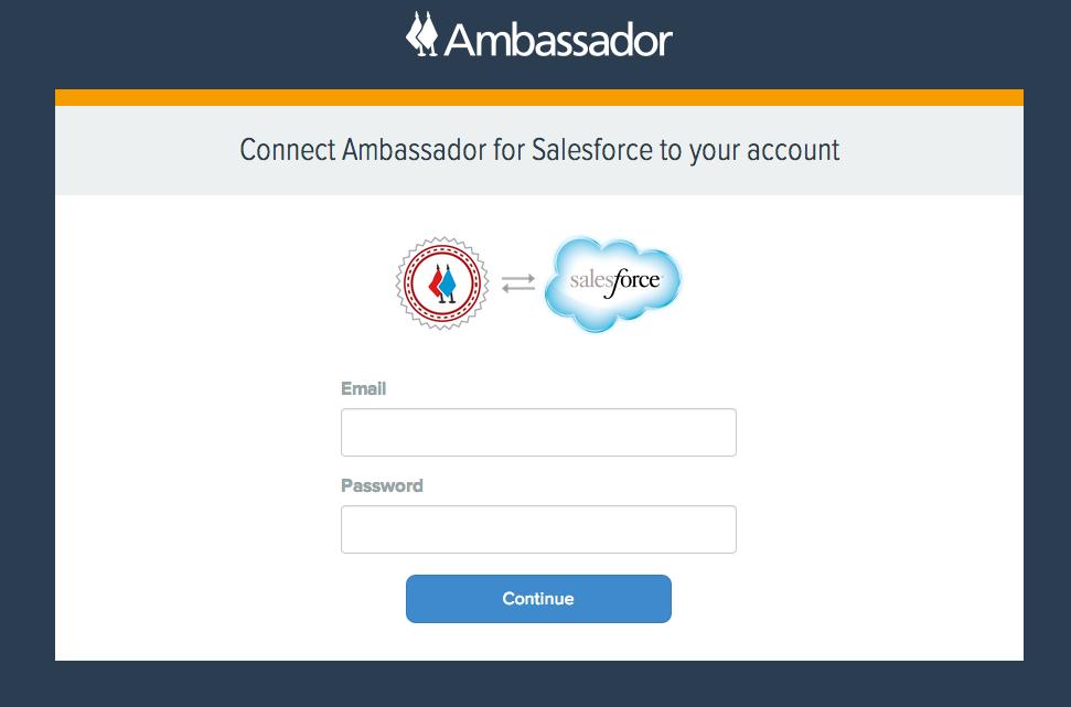 Installation 6. Click Allow after reading the Ambassador permissons 7.