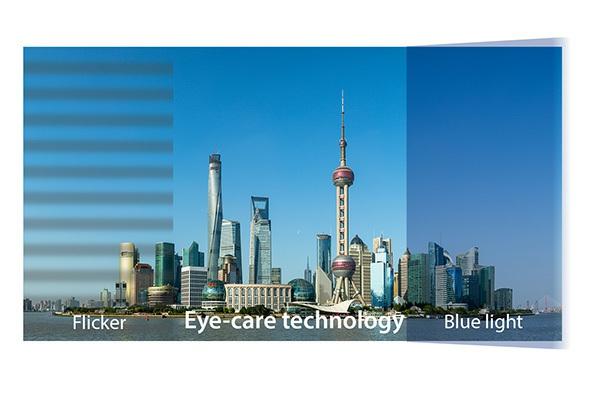 Enhanced Viewing Comfort Flicker-Free technology and a Blue Light Filter help to eliminate eye strain from extended viewing periods Eco-mode Conserves More Energy and Cuts Costs ViewSonic s
