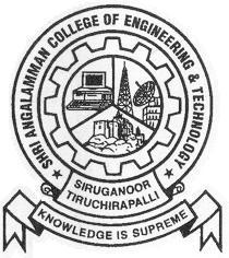 SHRI ANGALAMMAN COLLEGE OF ENGINEERING & TECHNOLOGY (An ISO 9001:2008 Certified Institution) SIRUGANOOR,TRICHY-621105.