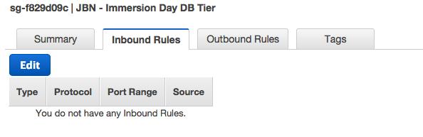 Add a new inbound rule for the EC2 server(s) in our web tier.