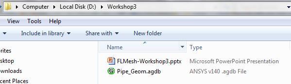 Starting ANSYS Fluent in Meshing Mode Ensure that you have installed Workbench with CAD reader options.
