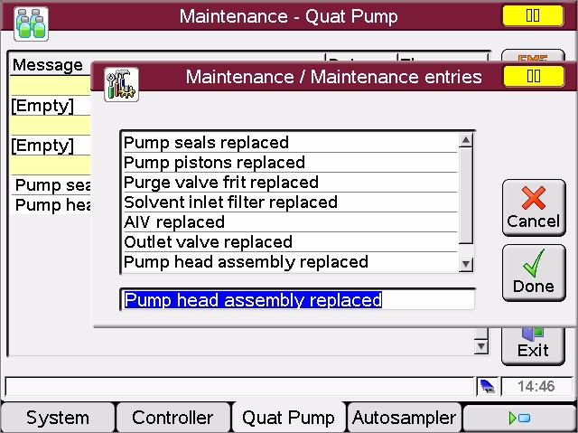 1 Start-up Information Maintenance Information select maintenance activity from list Saves the maintenance