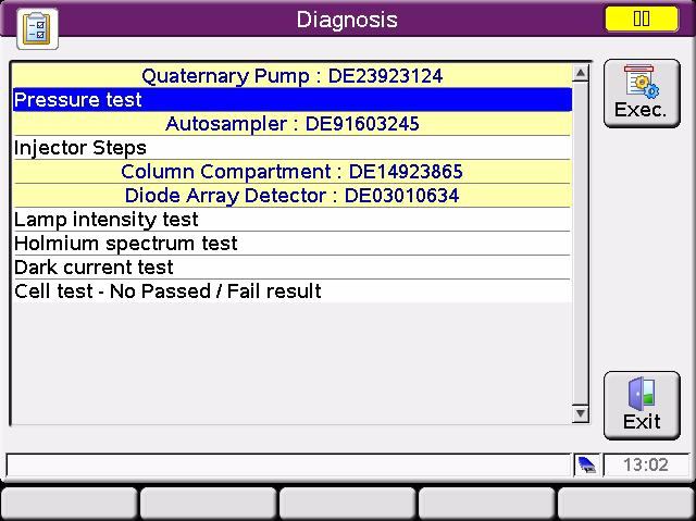 Start-up Information 1 Diagnosis Information Diagnosis Information NOTE The Instant Pilot provides basic maintenance and diagnostic functions only.