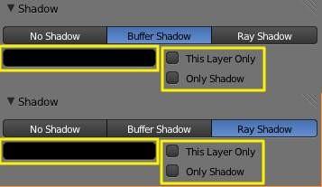 Buffered shadows provide fast-rendered shadows at the expense of precision and/or quality. Buffered shadows also require more memory resources as compared to ray tracing.