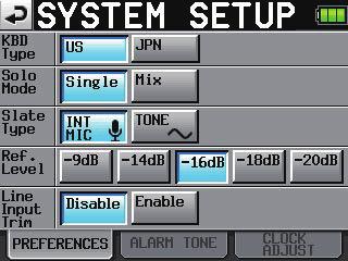 Line Input Trim function A function has been added that allows you to use the input trim knobs to adjust the input levels of line inputs.