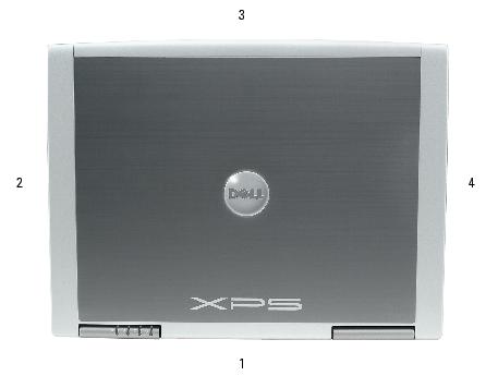 Before You Begin: Dell Inspiron XPS and Inspiron 9100 Service Manual Computer Orientation 1 back 2 right 3 front 4 left Screw Identification When you are removing and replacing components,