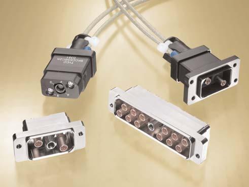 Rectangular Connectors High performance rectangular connector Available in 2, 4, and 12 positions Designed for use with wire seal boots and rated for use up to 50,000 ft.