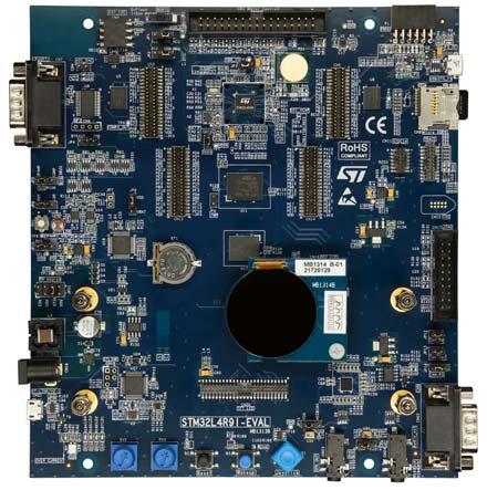 Evaluation board with STM32L4R9AI MCU Data brief Features STM32L4R9AII6 microcontroller with 2-Mbytes of Flash memory and 640-Kbytes of RAM in a UFBGA169 package 1.