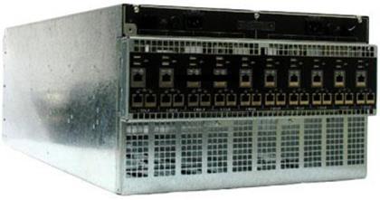 All network ports on the rear of the A3100 chassis (shown in the figure below) are active, though not all indicator LEDs are illuminated.