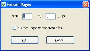 3.10 Merging and Splitting of PDF Documents 3.10.1 Extract Pages To extract (copy) pages from the opened PDF document, go to Tools Manipulate Pages Extract pages.
