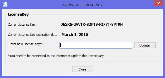 14 Update License Key If you are using a licensed version of pdoc Forms Designer with a trial License Key, once you obtain a non-expiry license key, you can update the key using the Update License