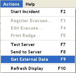 Get External Data YOU MUST GET EXTERNAL DATA PRIOR TO USING rapidtag evac in order for the software