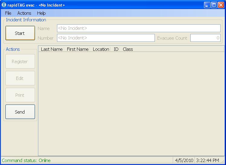 Click on Get External Data prior to starting the incident to pre-populate user established data