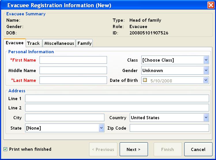3 Using rapidtag evac Registration Manual Entry or Scanner Entry Click on the Register button Manual Entry rapidtag evac