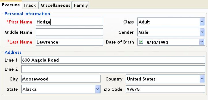 Gender - choose from the dropdown list Country Choose from the