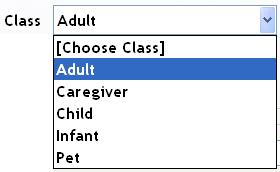 Choose from the dropdown list Date of Birth - may be typed in
