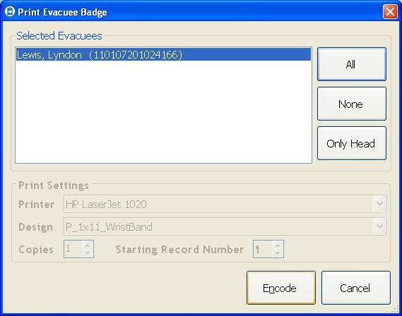 screen will appear Click on Encode and the SmartCard Encoder