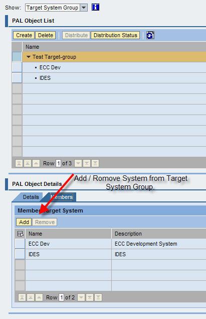 If you want to add Target Systems immediately, choose from the list in the popup which contains all Target Systems which were defined in the Central System before.