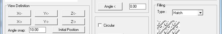 In the latter case, you can define scale (density) and angle, by updating the corresponding values that are displayed in the window. If a column of a certain shape is defined, e.g. rectangular, by clicking OK, it is inserted in the drawing for the user to place.
