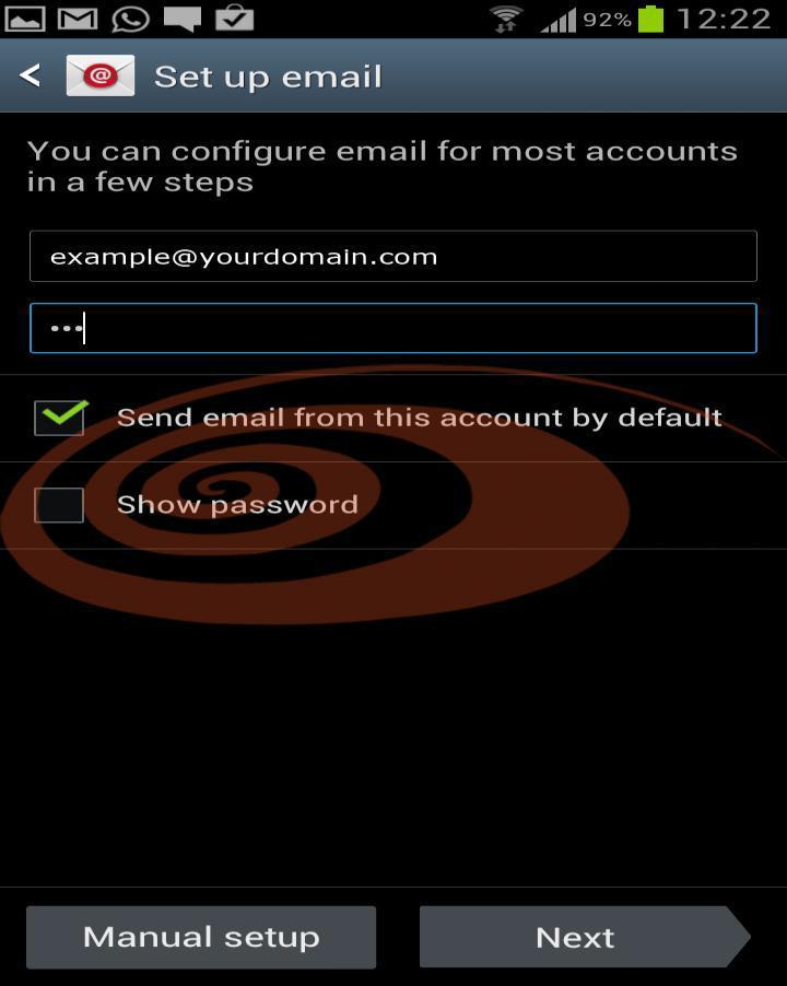 Enter your account information using your keypad. ENTER: "Your login username".