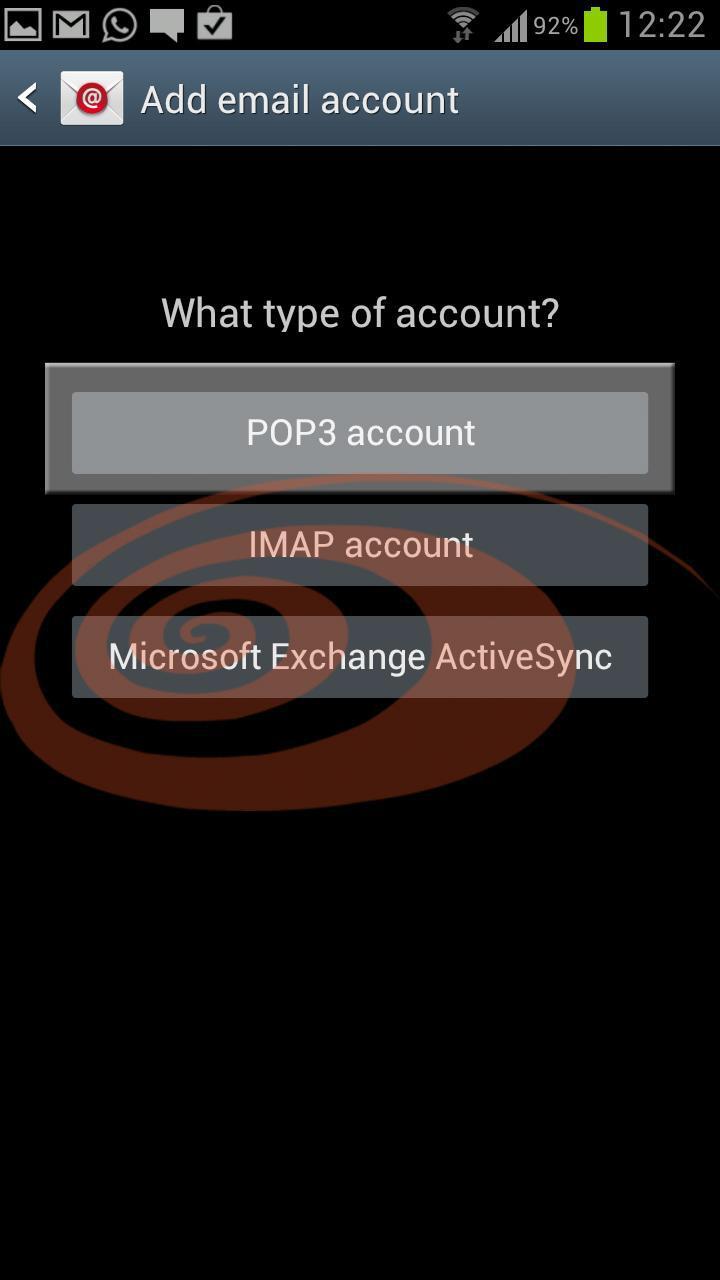 Tap "POP3 account".