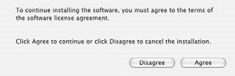 4. Click Agree to accept the agreement and continue the