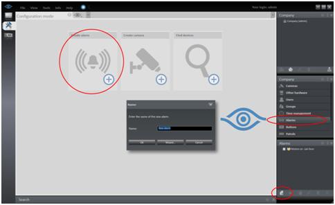 Configuration mode Create Alarm Scenarios for Configured Motion It is recommended to use alarm scenarios when recording on motion in order to have better control over the video being recorded.