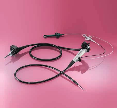 Interventional Gastroscope with Two Working/Suction Channels For