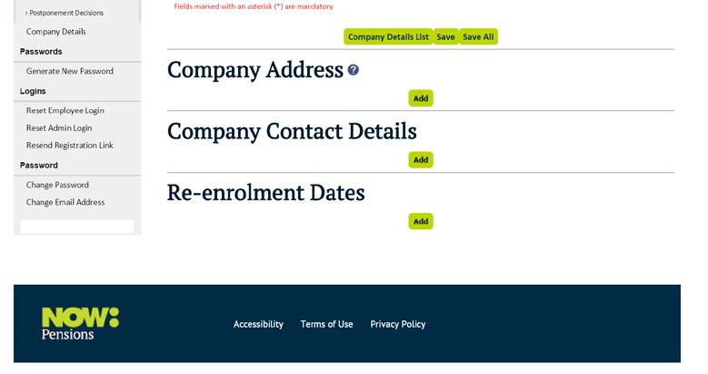 The re-enrolment date can be found within the company details section, at the