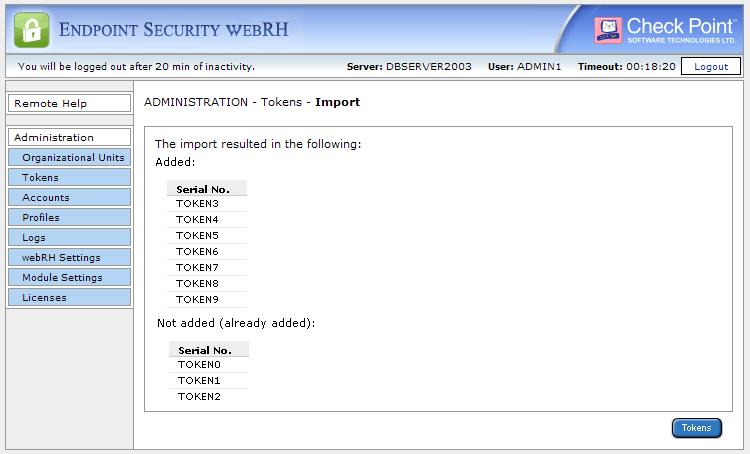 Managing Endpoint Security webrh Note - The length of the password determines which method is used to encrypt the response: Password length: 14 -> Encryption method: DES The following dialog box