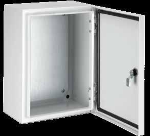 Steel Industrial Enclosures IP66 Powder coated Steel Enclosures Our Industrial grade enclosures come with a minimum protection rating of IP66 (Dust tight and protected against powerful water jets).