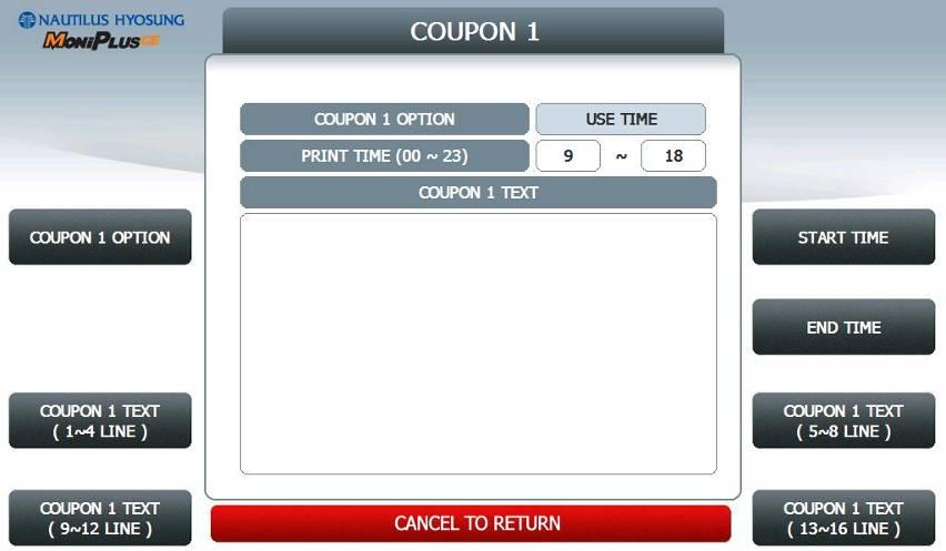 button on this menu to go to next screen. 5.7.6.1.2.2 ENHANCED COUPON n.