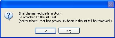 Test Confirm that the parts marked in the stock shall