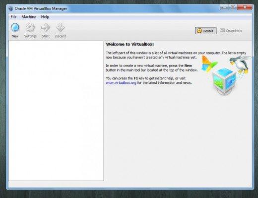 Opening VirtualBox will take you the VirtualBox Manager Source Creating a Virtual Machine for Ubuntu Once you've gotten everything together, you're ready to configure VirtualBox so that you can